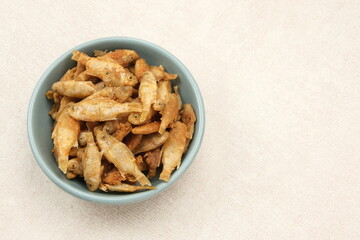 Wader Crispy or Fried Fish, Indonesian food
