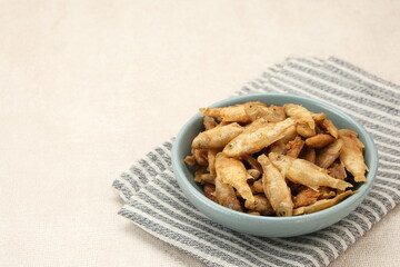 Wader Crispy or Fried Fish, Indonesian food
