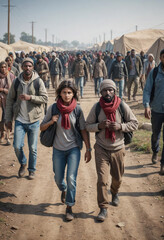  Refugees crossing borders 