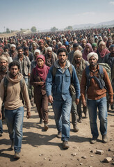  Refugees crossing borders 