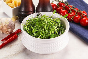 Micro green plants for cooking