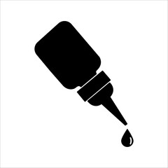 ink icon, craft outline icon isolated in black and white background, suitable for websites, blogs, logos, graphic design, social media, UI, mobile apps.