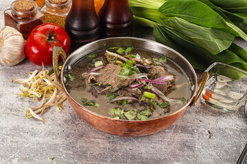 Vietnamese cuisine - Pho Bo soup with beef