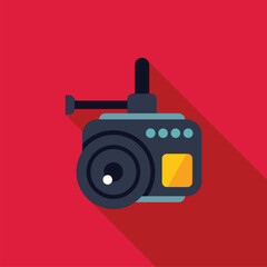 Action camera capturing every moment with its high quality lens and technology