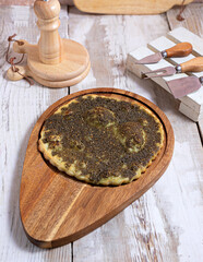 Baked Fatayer and pastry, Styled and Garnished on a Plate
