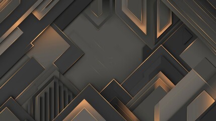 Obraz premium Modern Eggshell color and grey geometric abstract illustration in real estate business theme.