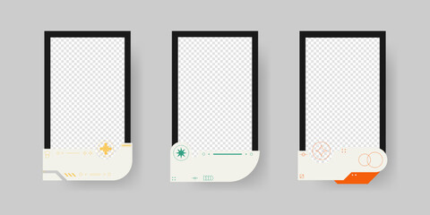 Abstract sci-fi frame. Hud interface design style. Digital futuristic element. Cyberpunk style. Design for banner, card, player card game, background.