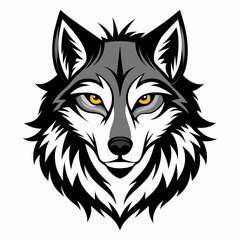 Wolf  Silhouette Vector Illustration
