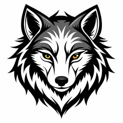 Wolf  Silhouette Vector Illustration

