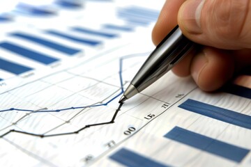 Investor analyzing market trends for commercial real estate, illustrating informed decision-making