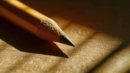 Writing with pencil in shadow