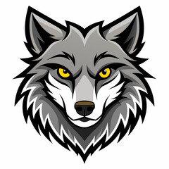Wolf  Silhouette Vector Illustration
