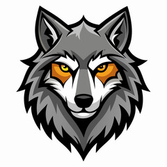 Wolf  Silhouette Vector Illustration
