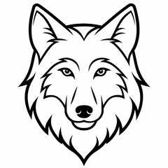 Wolf  Silhouette Vector Illustration
