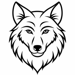 Wolf  Silhouette Vector Illustration
