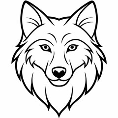 Wolf  Silhouette Vector Illustration
