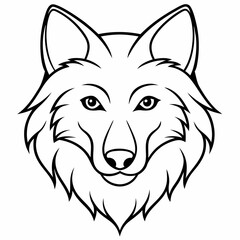 Wolf  Silhouette Vector Illustration
