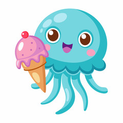 jelly fish Vector illustration