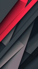 Obraz premium Modern red and grey geometric abstract illustration in real estate business theme.