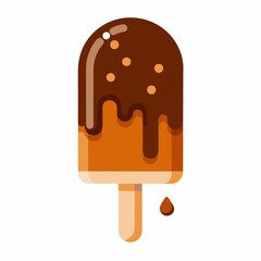 Ice cream Silhouette Vector illustration