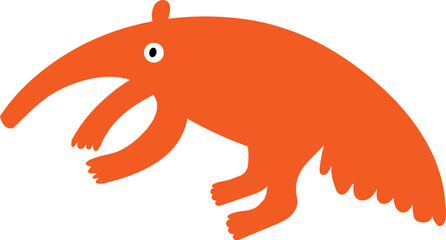 Anteaters vector art illustration