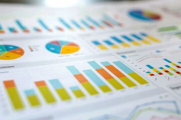 Close-up of business strategy infographic, symbolizing visualization and communication of strategy