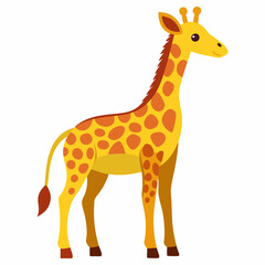Fototapeta premium Giraffe Silhouette Vector Illustration
