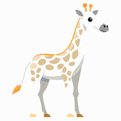 Giraffe head  Silhouette Vector Illustration

