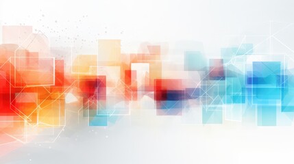 Abstract Geometric Background with Vibrant Colors