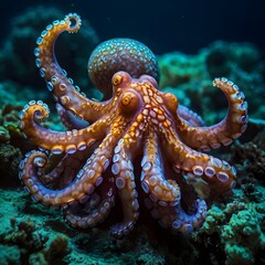 octopus in the sea