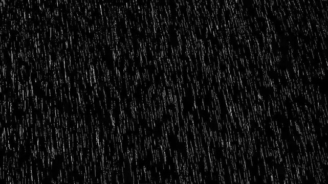 white lines rainfalls animation effect on ablack background, 2d animated rain falling, traditional animation doodle