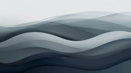 Fototapeta premium Modern blue and grey geometric abstract illustration in real estate business theme.