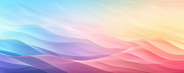 Obraz premium Stunning abstract soft pastel gradient background with smooth waves and vibrant hues