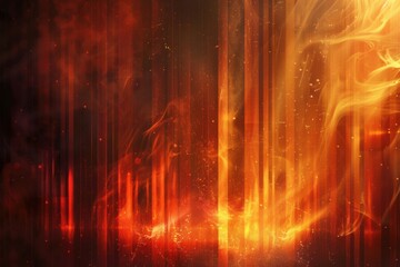 Radiant edges showcasing lines and flame-inspired visuals