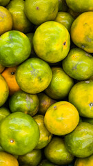 Oranges in the market for the background