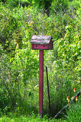 Birdhouse in Log Cabin Style