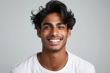 Fototapeta premium Young indian man smiling