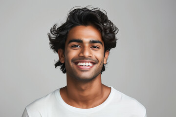 Obraz premium Young indian man smiling