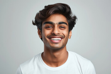 Obraz premium Young indian man smiling