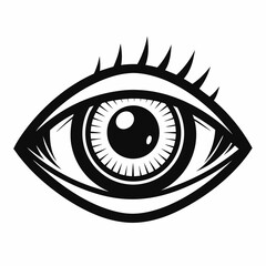 Eye  Silhouette Vector Illustration