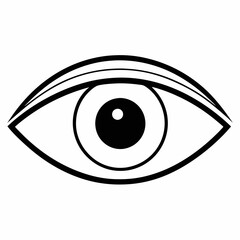 Eye  Silhouette Vector Illustration