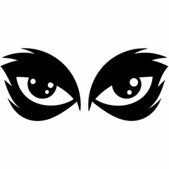 Eye  Silhouette Vector Illustration