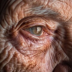 Fototapeta premium Close-up of a human eye showing intricate iris and details