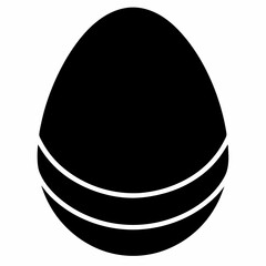 Egg Silhouette Vector Illustration