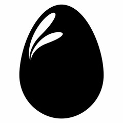 Egg Silhouette Vector Illustration