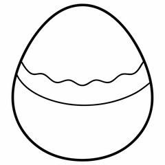 Egg Silhouette Vector Illustration