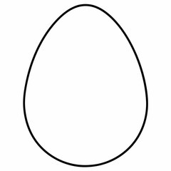 Egg Silhouette Vector Illustration