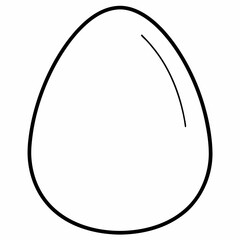Egg Silhouette Vector Illustration