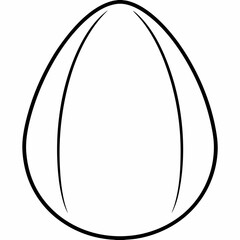 Egg Silhouette Vector Illustration