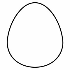 Egg Silhouette Vector Illustration